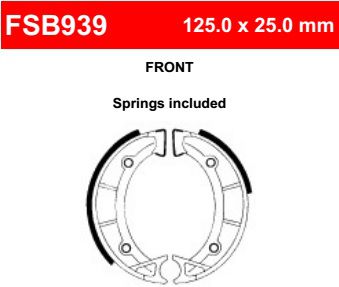 Motorkerékpár fékpofa Ferodo FSB939
