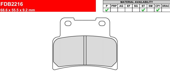 Motorkerékpár fékbetét Ferodo FDB2216st