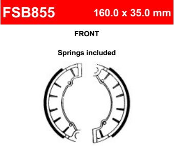 Motorkerékpár fékpofa Ferodo FSB855
