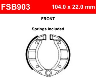 Motorkerékpár fékpofa Ferodo FSB903