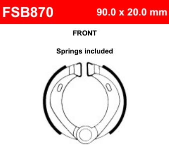 Motorkerékpár fékpofa Ferodo FSB870