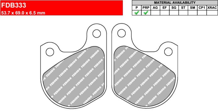 Motorkerékpár fékbetét Ferodo FDB333R