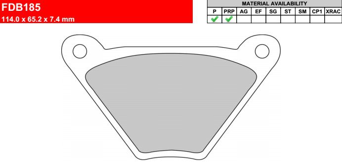 Motorkerékpár fékbetét Ferodo FDB185R