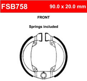 Motorkerékpár fékpofa Ferodo FSB758
