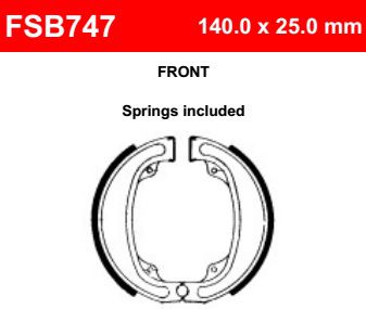 Motorkerékpár fékpofa Ferodo FSB747