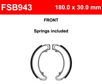 Motorkerékpár fékpofa Ferodo FSB943