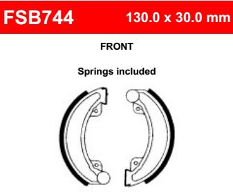 Motorkerékpár fékpofa Ferodo FSB744