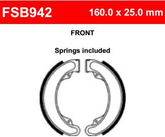 Motorkerékpár fékpofa Ferodo FSB942