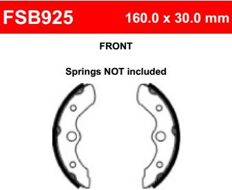 Motorkerékpár fékpofa Ferodo FSB925