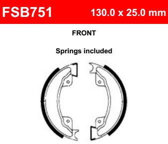 Motorkerékpár fékpofa Ferodo FSB751