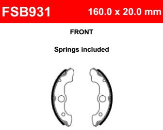 Motorkerékpár fékpofa Ferodo FSB931