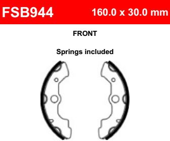 Motorkerékpár fékpofa Ferodo FSB944