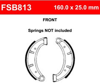 Motorkerékpár fékpofa Ferodo FSB813