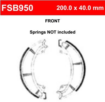 Motorkerékpár fékpofa Ferodo FSB950
