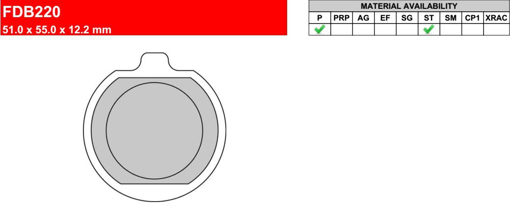 Motorkerékpár fékbetét Ferodo FDB220ST