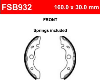 Motorkerékpár fékpofa Ferodo FSB932