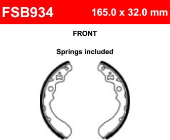Motorkerékpár fékpofa Ferodo FSB934