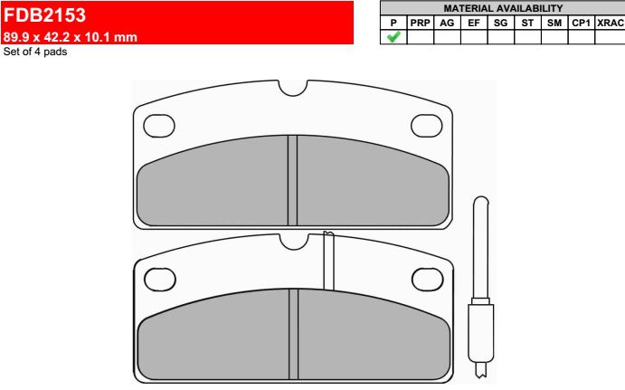 Motorkerékpár fékbetét Ferodo FDB2153