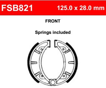 Motorkerékpár fékpofa Ferodo FSB821