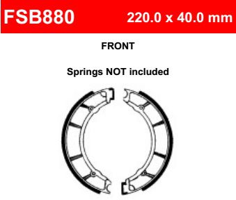 Motorkerékpár fékpofa Ferodo FSB880