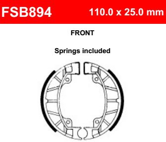 Motorkerékpár fékpofa Ferodo FSB894