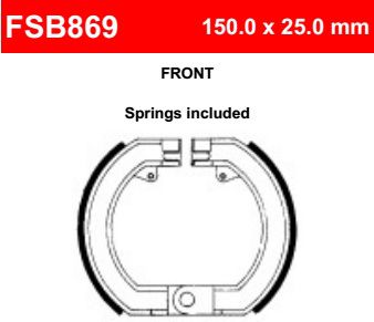 Motorkerékpár fékpofa Ferodo FSB869