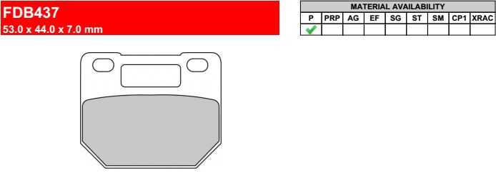 Motorkerékpár fékbetét Ferodo FDB437