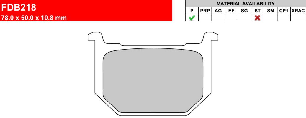 Motorkerékpár fékbetét Ferodo FDB218