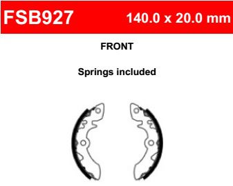 Motorkerékpár fékpofa Ferodo FSB927