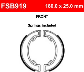 Motorkerékpár fékpofa Ferodo FSB919