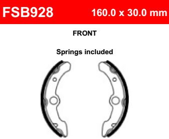 Motorkerékpár fékpofa Ferodo FSB928
