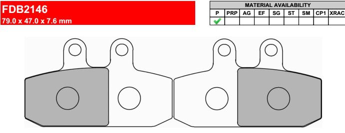 Motorkerékpár fékbetét Ferodo FDB2146P