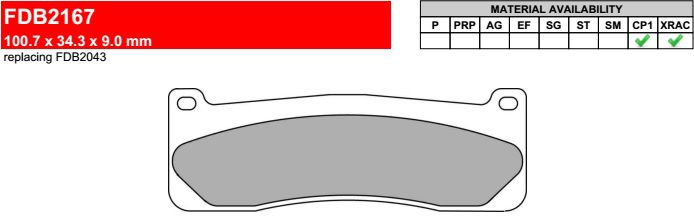 Motorkerékpár fékbetét Ferodo FDB2167