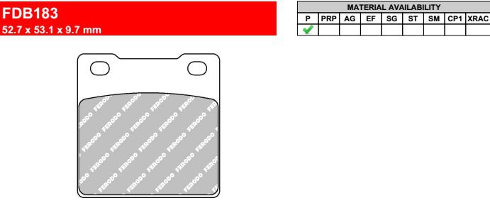 Motorkerékpár fékbetét Ferodo FDB183P