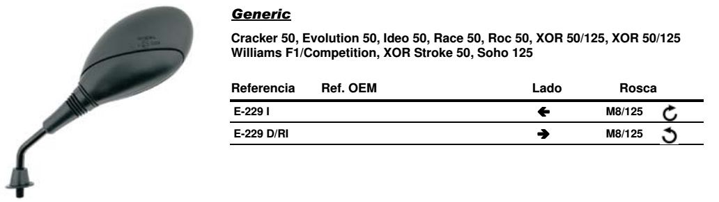 Visszapillantó tükör jobb oldali Vicma VIC-E229D