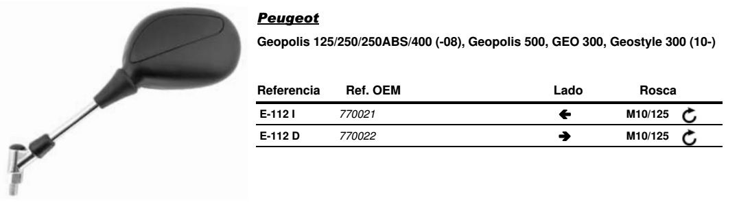 Visszapillantó tükör jobb oldali Vicma VIC-E112D