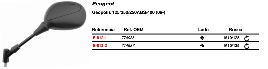 Visszapillantó tükör jobb oldali Vicma VIC-E812D