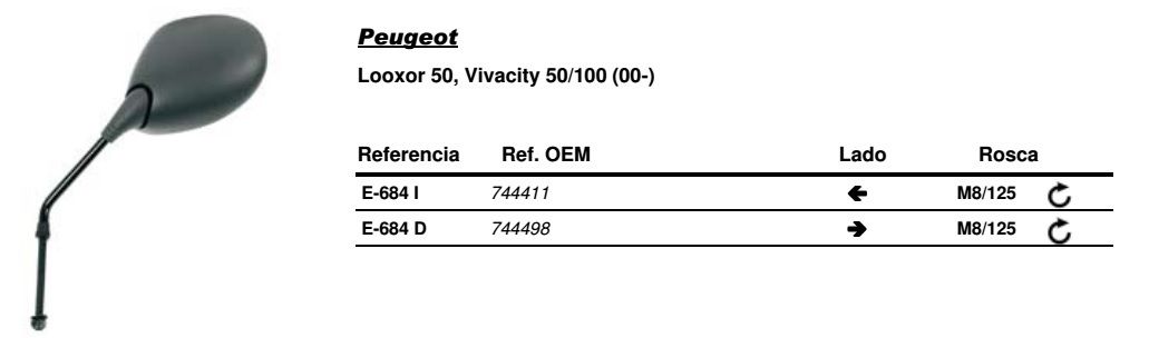 Visszapillantó tükör jobb oldali Vicma VIC-E684D