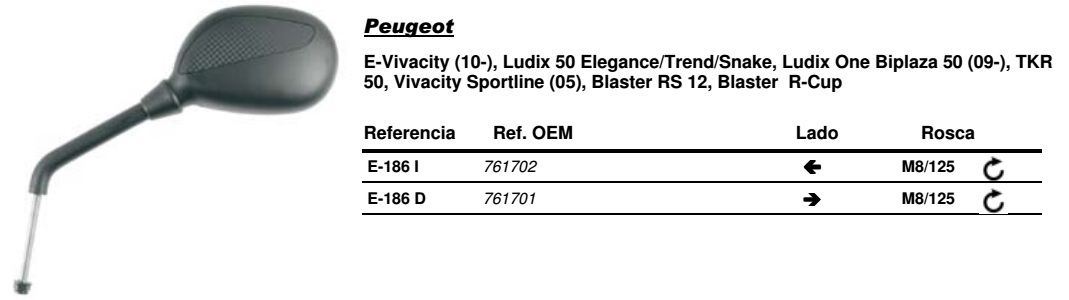 Visszapillantó tükör jobb oldali Vicma VIC-E186D