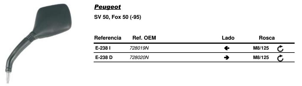 Visszapillantó tükör jobb oldali Vicma VIC-E238D