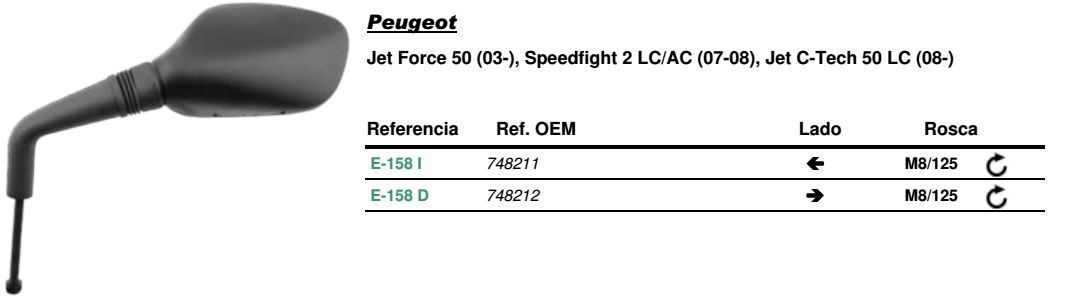 Visszapillantó tükör jobb oldali Vicma VIC-E158D