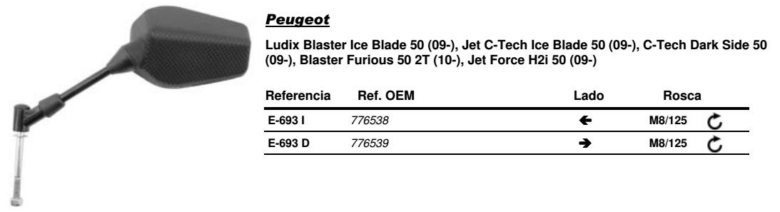 Visszapillantó tükör jobb oldali Vicma VIC-E693D