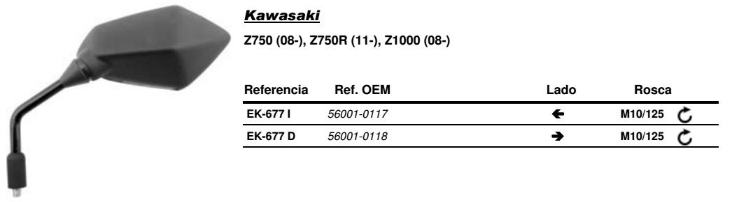 Visszapillantó tükör jobb oldali Vicma VIC-EK677D