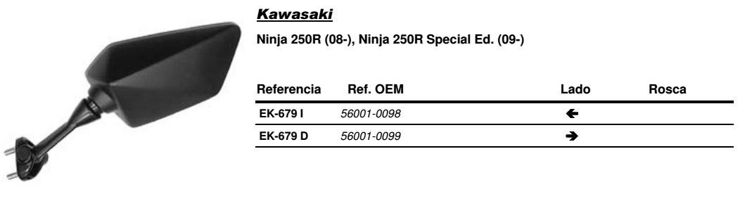 Visszapillantó tükör jobb oldali Vicma VIC-EK679D