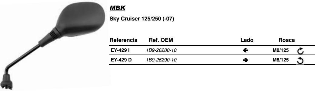 Visszapillantó tükör bal oldali Vicma VIC-EY429I