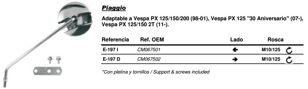 Visszapillantó tükör bal oldali Vicma VIC-E197I