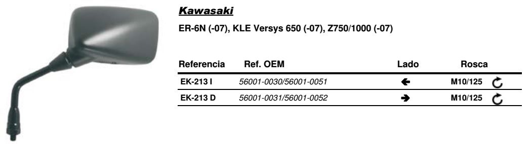 Visszapillantó tükör bal oldali Vicma VIC-EK213I