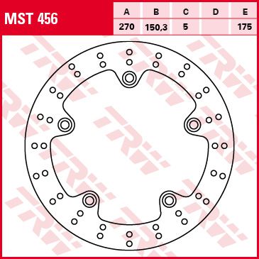 Féktárcsa MST456