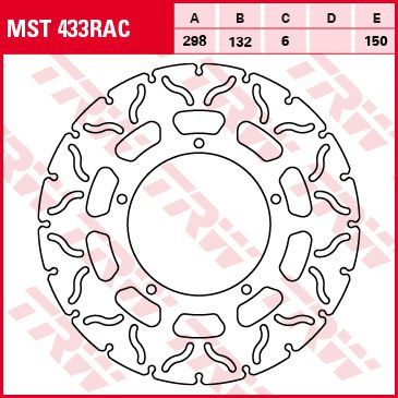 Féktárcsa Racing MST433RAC