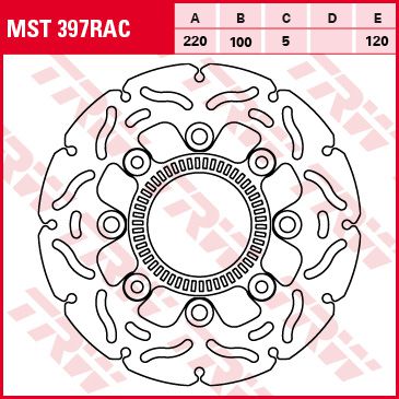 Féktárcsa Racing MST397RAC